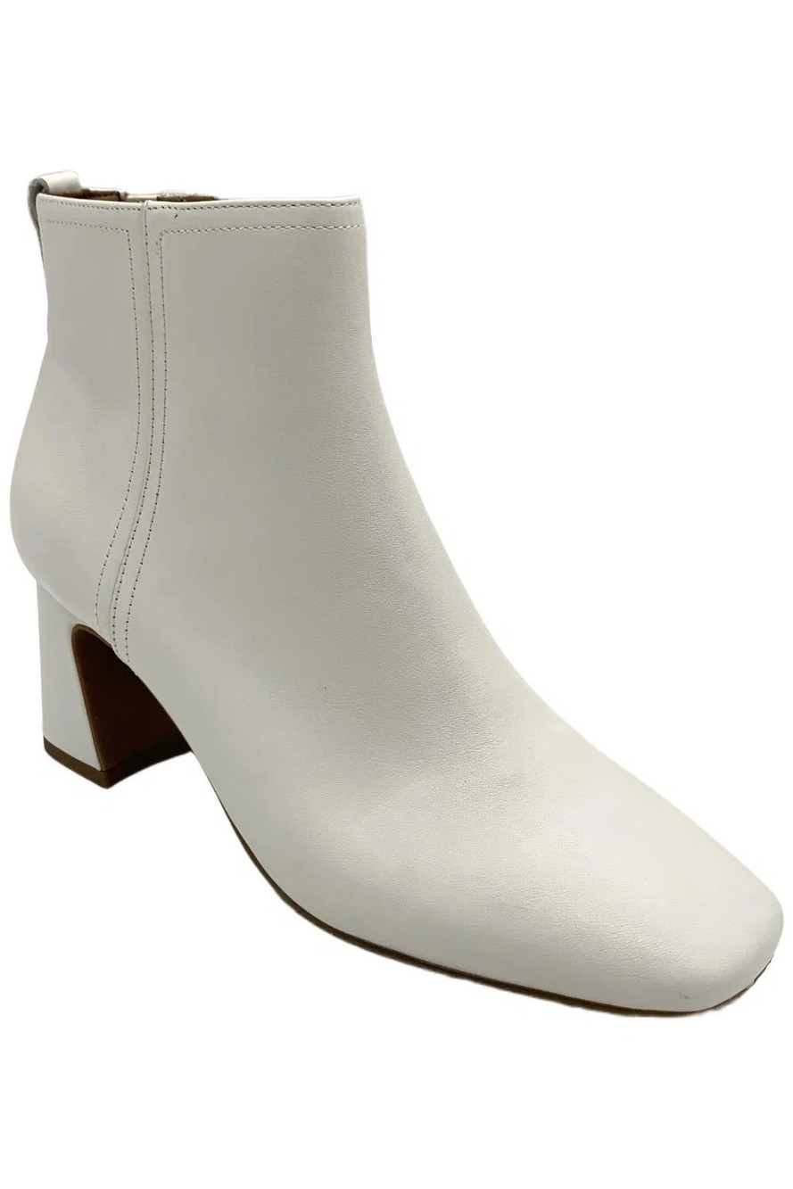 NYDJ Women's Cheree Booties Leather Off White - Medium